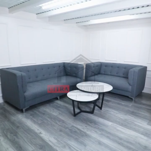 WIGO Sofa Minimalis Ottoman 3 + 2 Seater Fabric Stainless