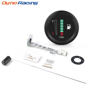 2 "52มิลลิเมตร12โวลต์จอแสดงผลดิจิตอลรถมาตรวัดระดับน้ำมันเชื้อเพลิงที่มีเซ็นเซอร์ลอยน้ำมันรถยนต์เมตร