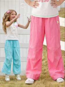 PPTOWN | Light Summer Spring Childrens Trousers Outdoor Sport Cargo Pants Loose Fit