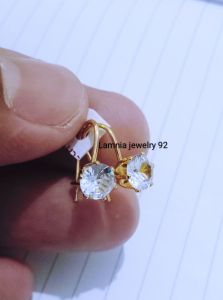 ANTING WANITA MATA SATU GOLD DAN SILVER TERMURAH UKURAN 6 mm