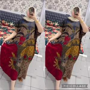 Daster midi rayon kelelawar premium