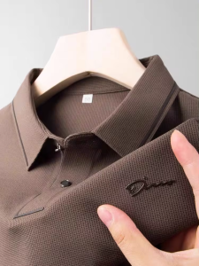 High end designer brand short sleeve POLO shirt men cool breathable summer T-shirt fashionable embroidery casual mens clothing