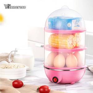 Multifunctional Electric Steamer 3 Layer stainless Tray Egg Boiler Cooker Steamer Siopao Siomai Food Steamer for Healthier Meals - Features Auto-Off Digital Timer & Transparent Containers - Effortless Cleaning Design