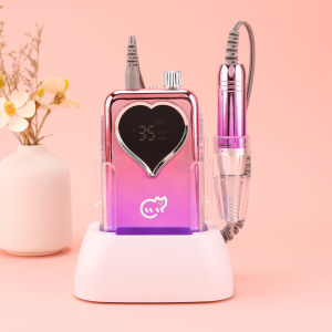 เครื่องตะไบเล็บไร้สายแบบมืออาชีพ พกพาสะดวก ความร้อนต่ำ 35000 รอบต่อนาที สำหรับร้านทำเล็บ