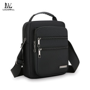 LouisWill Mens Shoulder Bag Handbag Waterproof Oxford Cloth Bag Messenger Bag Phone Bag Travel Bag Business Bag Large Capacity Cross Body Bag Lightweight Casual Bag Leisure Sport Street Bag