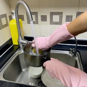 Sarung Tangan Cuci Piring Karet Latex Rubber Gloves Anti Air