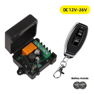 kebidumei | DC 12V 24V 36V 433Mhz RF Wireless Remote Control Switch Relay 1CH Receiver Module For LED Door Electromagnetic Lock DIY