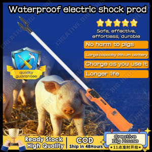 👍คลังสินค้าพร้อม👍ผลิตภัณฑ์ปศุสัตว์ไฟฟ้ากันน้ำติดผลิตภัณฑ์สำหรับปศุสัตว์42.1/44นิ้ว (107/112ซม.) ผลิตภัณฑ์ไฟฟ้าแบบชาร์จไฟได้สำหรับปศุสัตว์สำหรับหมูเหมาะสำหรับโคนมแพะฯลฯสินค้าไฟฟ้าช็อตร้อน