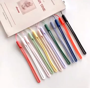 Tali Gantungan HP Silikon Macaron Silicone phone Strap Lanyard Tali Gantungan Rubber