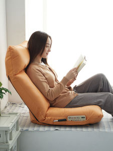 Jiumulin Tatami Chair Japanese Style Lazy Bone Chair Cushion Chair Foldable Backrest Lazy Seat Legless Sofa