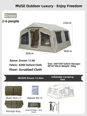 MUTU | Large Inflatable Camping Tent 12.96㎡