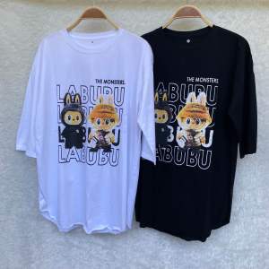 ATASAN OVERSIZE COTTON COMBED LABUBU EDITION / TSHIRT OVERSIZE WANITA