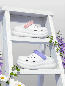 chikoku | Summer Breathable Thick-Heel Slipper 6.5CM