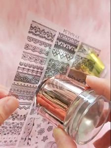 หัวปั๊มลายเล็บซิลิโคน หัวคู่ ตัวปั๊มแบบใส ขนาดใหญ่ พร้อมที่ปาด / ขนาดเล็กพร้อมที่ปาดใส พร้อมส่งจากไทย