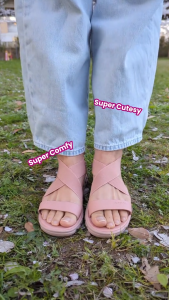 Sandal Karet Wanita Dewasa Empuk Sendal Cantik Buat Pesta Tali Belakang Kekinian CAMOU SCARLET PINK