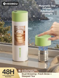 HEOSCU | Magnetic Tea-Water Separation Insulated Cup