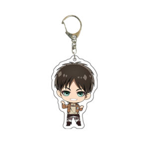 Bandai | Bộ Móc Khóa Acrylic Anime Attack On Titan 55MM - Eren Jaeger Mikasa Ackerman Armin Arlert Erwin Smith Levi Ackerman - Quà Tặng Dễ Thương