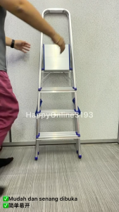 Tangga Lipat 4/5/6/7Steps Foldable Ladder Aluminum Ladders Helping Tools