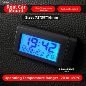 SHANGJING | Waterproof Thin Digital Electronic Clock for Cars