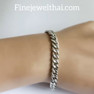 สร้อยแขนเงิน-สร้อยข้อมือเลส-สร้อยข้อมือ-finejewelthai-T102900