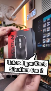 Chuột Không Dây HyperWork Silentium Gen 2 Bluetooth 5.1 Nhỏ Gọn MS01.G2 - Bảo Hành 12 Tháng