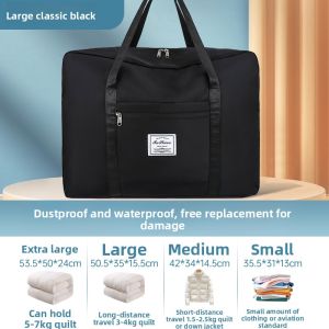 MONLEYTA | Large Capacity Travel Bag Student Quilt Clothing Storage Bag Handheld Luggage Bag For Travel Storage Solutions By MONLEYTA