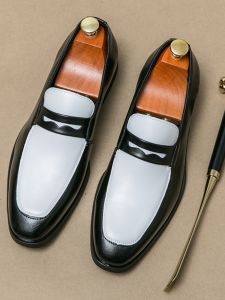 Champagne Color Mens Slip-On Loafers Breathable Casual Shoes Spring Autumn Pointed Toe Design Lightweight Flat Heel Fashion Sneakers