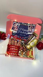 Assorted Imported Chocolate Gift Box Bundle 4 With Picture and Dedication