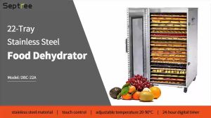 Máy sấy thực phẩm 22 khay dung tích 210 lít thương hiệu Mỹ cao cấp Septree DBC-22A - Bảo Hành 12 Tháng