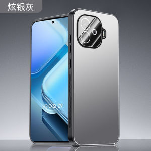 เคสโทรศัพท์แบบโลหะพร้อมฝาปิดกล้องสำหรับ iQOO Z9 Turbo เคสโทรศัพท์แบบซิลิโคนสำหรับผู้หญิงที่มีการระบายความร้อน