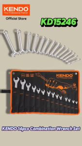 KENDO 14pcs Combination Wrench Spanner Set Easy access for repairing work KD15246