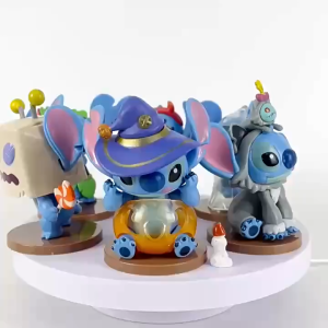 6PCS Stitch Series Blind Box Random Surprise Blind Box Funny Diary Vampire Blind Box Handmade Anime Doll Surprise Blind Box Figure Doll Tabletop Ornament 史迪奇盲盒