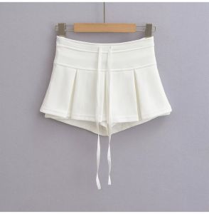 Váy Ngắn Xếp Ly Mini Cạp Cao Phong Cách Thể Thao Thiết Kế Xếp Ly Ngắn Đến Mắt Cá Chân Ngọt Ngào Cho Học Sinh