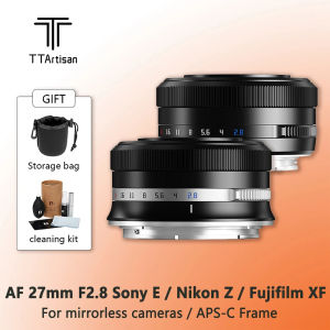 TTArtisan AF 27mm F2.8 APS-C Frame Camera Lens Fujifilm XF Mount For XA7 XT30 XPRO XE4 XS10 Sony E Nikon Z 0.35m Close-up Shooting