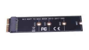 Kebidumei | M.2 NVME SSD Convert Adapter Card for MacBook Air Pro Retina 2013-2017 NGFF AHCI SSD Upgraded Kit for A1465 A1466 A1398 A1502