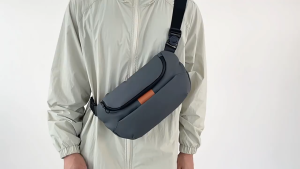 New Trendy & Cool Mens Fashion Crossbody Bag High-end Lightweight Casual Bicycle Chest Bag Fashion Outdoor Functional Bag