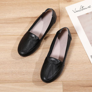 Giày Đế Bằng Da Thường Ngày Cho Mẹ Giày Lười Đế Mềm Giày Đơn Đế Bằng Đế Bằng Phẳng Giày Lười Đế Bằng Cho Phụ Nữ