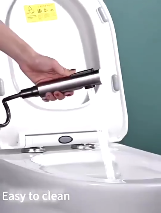 High Pressure Handheld Bidet Spray Toilet Set For One In Two Out Angle Valve Toilet Flusher Bathroom
