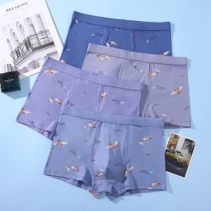 Underwear Teenagers Schoolboy Underwear High School Pure Cotton Comfort Trend Boxer Shorts Childrens Plus Size