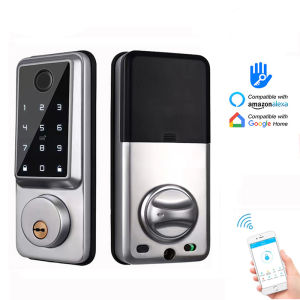 Waterproof Smart Deadbolt Locks for Home Alexa Wifi Bluetooth TTlock App Biometric Fingerprint Digital Keypad Entry Door Lock