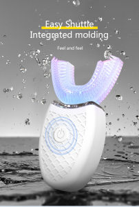 U-Type Toothbrush 360 Degrees Intelligent Silicon Head Sonic Electric Toothbrush Automatic USB Charge Waterproof Toothbrush