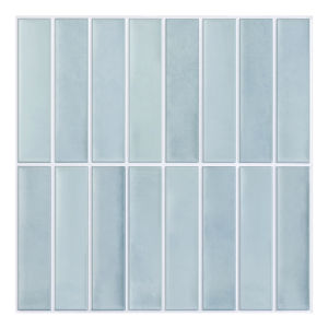 3D Tile Stickers Self-adhesive Green Tile Backsplashes for Kitchen Bathroom Walls Water and Mold Resistant Matt 30x30cm