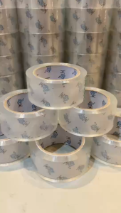 เทปกาวขาวใสๆ หน้ากว้าง 2 นิ้ว 100 หลา หนา45 ไมครอน (1 ม้วน / 3 ม้วน / 1 แถวมี6ม้วน ) ราคาถูก