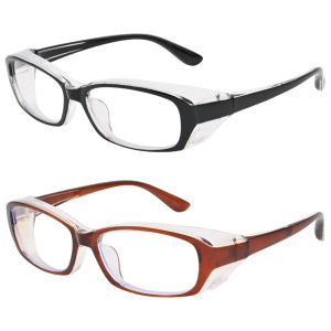 2 Pack Square Safety Glass Z87.1 Certified Polycarbonate Protective Eyewear Anti-Fog UV Protection