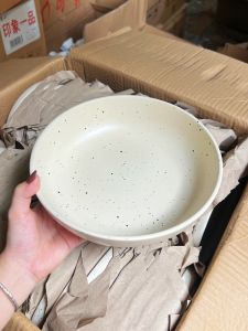 Large Capacity Ceramic Soup Bowl Deep Dish Noodles Curry Rice Porridge Soup Bowl Family Use Restaurant Banquet Dining Table