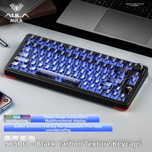 AULA-MOJING | Tri-mode Mechanical Keyboard F75 Layout S75pro