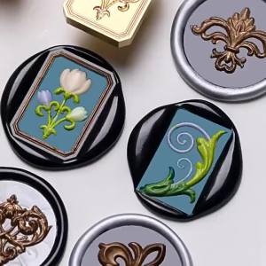 2PCS/SET Vintage Stamp Retro 26 Letters Wax Sealing Stamp Scrapbooking Wax Seal Craft Supplies Invitation/envelop Gift HCZ106-SB