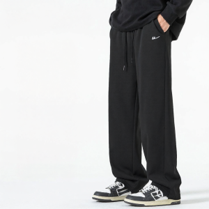 Warrior | Autumn Winter Warm Thick Pure Cotton Stretch Loose Straight Workwear Pants Male