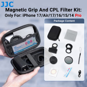 JJC | JJC 67mm Magnetic Phone Filter Adapter Kit Wireless Remote Control Shooting Grip for iPhone 17 16 15 14 Pro Max Vlog Video