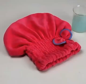 ZH367 Quick Dry Hair Turban Shower Microfibre Towel Cap Fast Drying Bath Head Bun Wrap Shower Cap